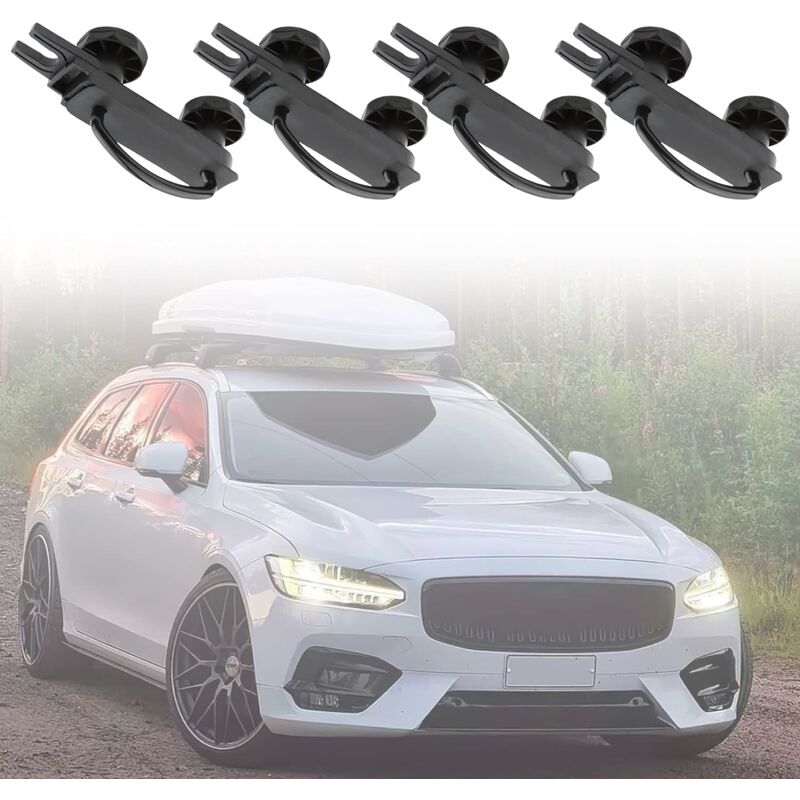 Universal Roof Box Brackets 4 pcs U-Shaped Mounting Brackets Inner Width with 8 Lock Nuts - Image 4