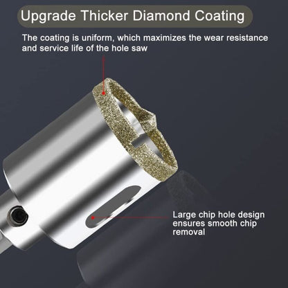 Diamond Hole Saw 100mm with Centering Drill Tile Cutter - Image 3
