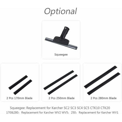 2pcs 280mm Window Washer Replacement Blades Window Cleaning Blade Rubber Scraper Accessories Refill Replacement for Karcher WV2 WV5 - Image 2