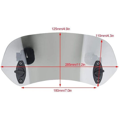 Motorcycle Windshield Adjustable Clip-On Windshield Wind Deflector Windscreen Accessories for Motorcycle Tawny - Image 3