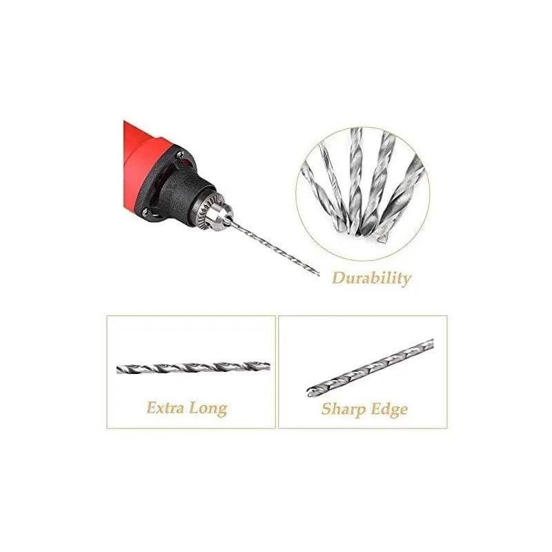 Extra long twist drill, HSS twist drill length 160 mm Drilling tool for wood, metal and steel Twist drill 3 mm - Image 4