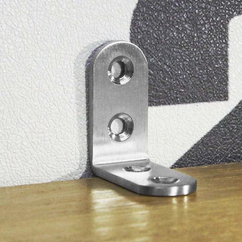 Stainless Steel Corner Brackets 40x40mm 13pcs Furniture Repair Silver Compatible with Furniture Brands - Image 5