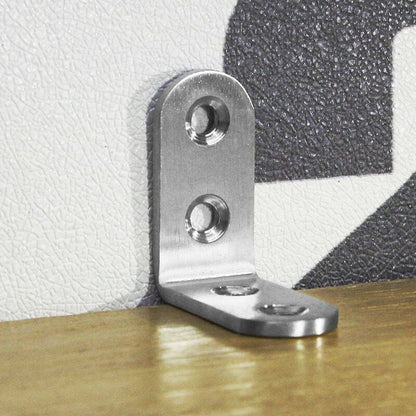 Stainless Steel Corner Brackets 40x40mm 13pcs Furniture Repair Silver Compatible with Furniture Brands - Image 5