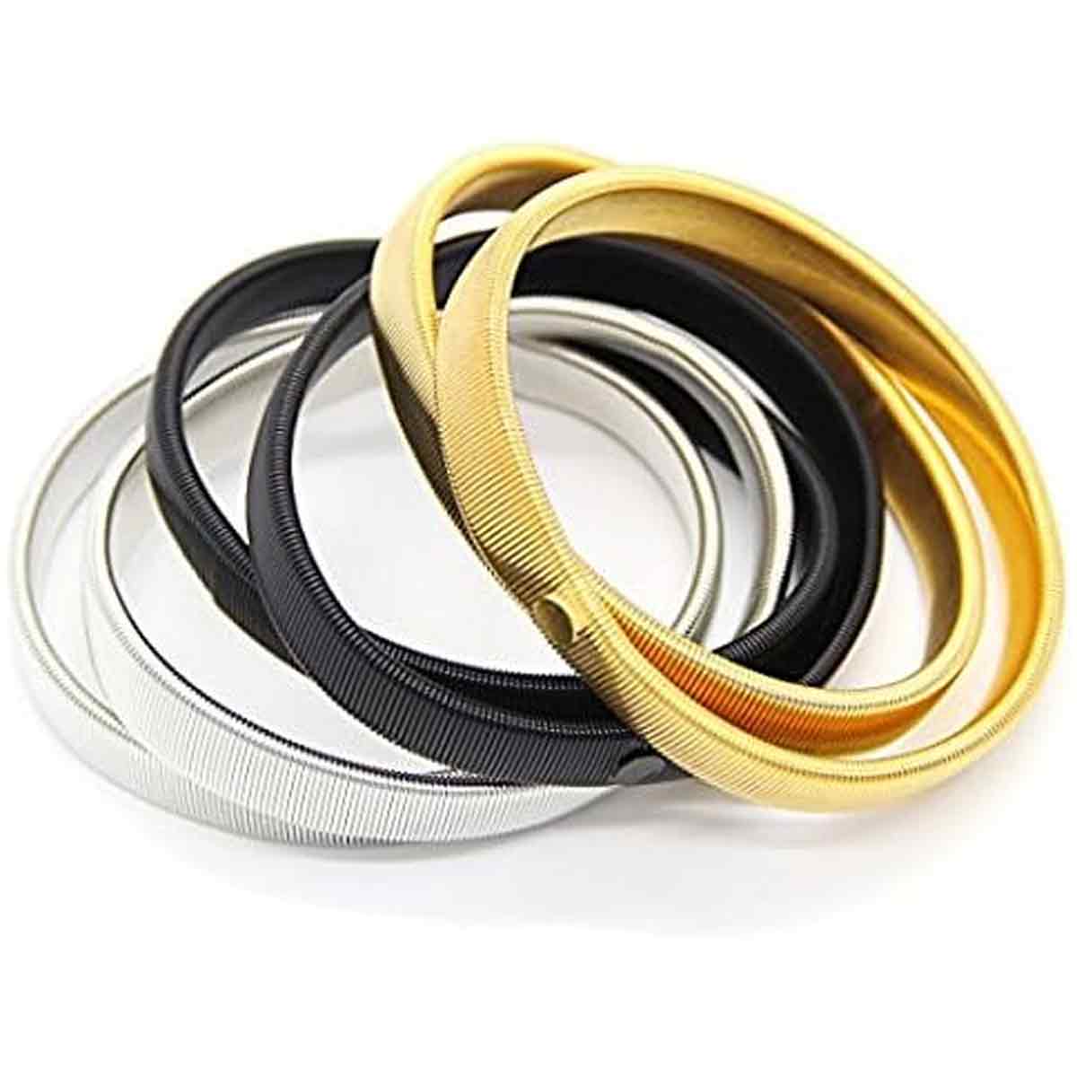 3 pairs of anti-slip sleeve holders, sleeve holders, elastic metal bracelets for long-sleeved shirts, to fix long sleeves, for waiters, women and - Image 4