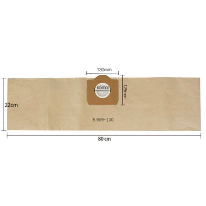 Karcher WD3 WD3P Wet and Dry Vacuum Cleaner Bags 10-Pack 6.959-130.0 A 2201/2204/2504 Replacement Paper Vacuum Bags - Image 4