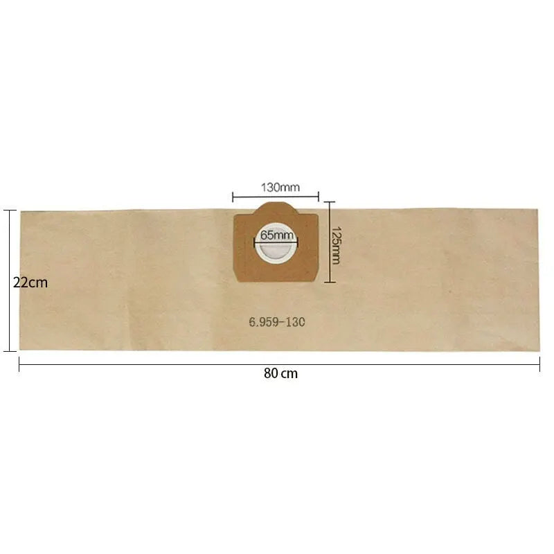Karcher WD3 WD3P Wet and Dry Vacuum Cleaner Bags 10-Pack 6.959-130.0 A 2201/2204/2504 Replacement Paper Vacuum Bags - Image 4