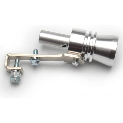 Turbo Whistle Simulator Aluminum Exhaust Whistle Universal Fit for 56mm to 85mm Pipes Exhaust Compatible with Universal Car