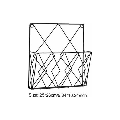 Metal Magazine Rack for Wall - Storage Shelf for Office, Living Room, Bedroom - Compatible with Newspapers, Books and Files - Image 2