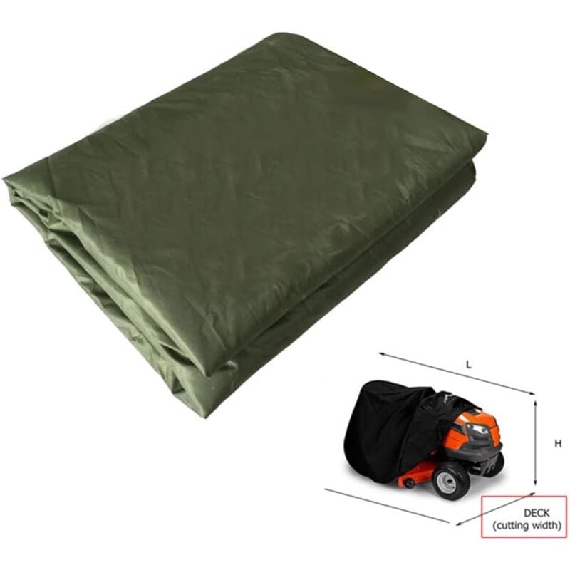 Universal Waterproof Lawn Mower Cover 210D Oxford Fabric - 183x112x109cm, Compatible with Most Riding Mowers and Tractors - Image 3
