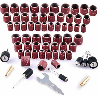 Dremel Sanding Roller Set 531 Pieces Compatible with Dremel Rotary Tools Includes 504 Sanding Rollers 24 Roller Sleeves 2 Self-Locking Chucks Wrench - Image 2