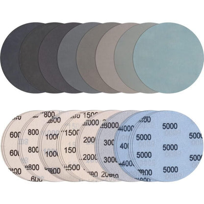 Wet Dry Sanding Discs 50mm 24-Piece 600-5000 Grit for Polishing Metal Wood