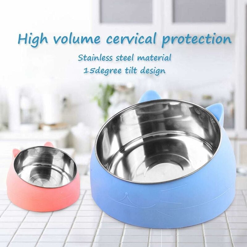 Raised Tilting Cat Bowl 200ml Removable Stand for Cats and Dogs - Image 4