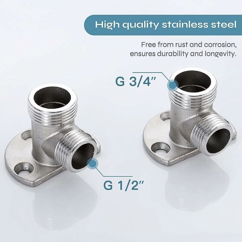 Outdoor Shower System Thermostatic Mixer Conversion Kit for Hose to Exposed Tap Surface Installation - Image 2