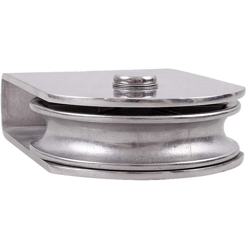 M100 Lifting Single Wheel Block Roller Load Capacity 1000kg, Heavy Duty 304 Stainless Steel Single Wheel Swivel Lifting Rope Wheel Block - Image 4