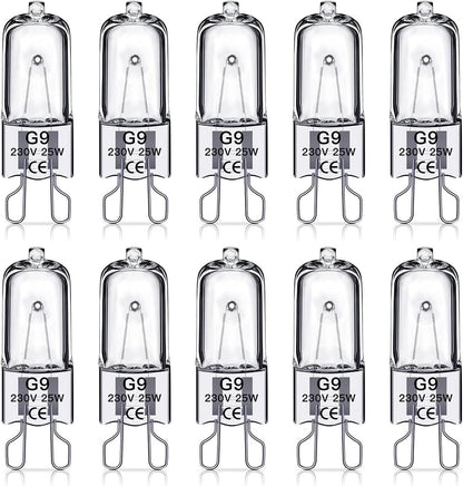 G9 halogen bulbs 25w 230v 10-pack