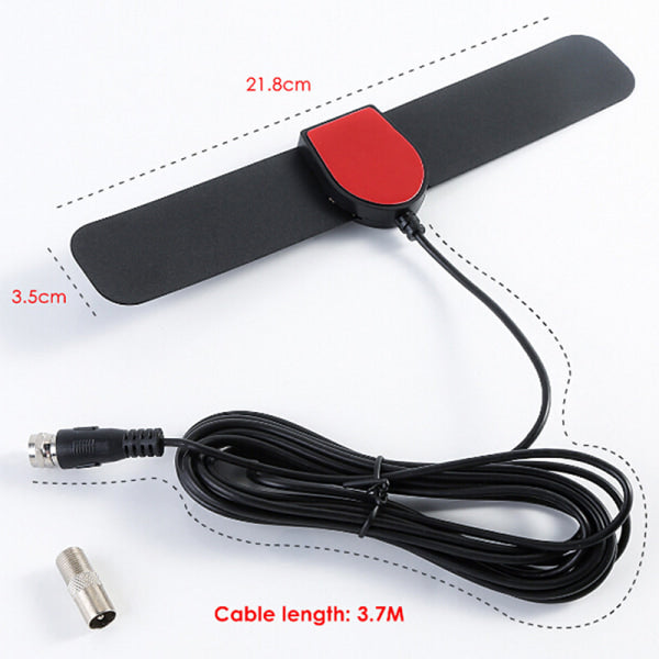 Digital Indoor HD Antenna 25 Mile Range 4K Compatible with TV One Size Black - Image 3