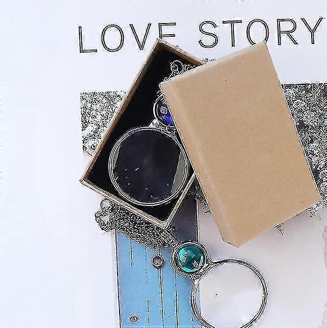 Magnifying Glass Necklace for Reading, Elderly Gift, Book Accessory green - Image 4