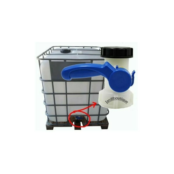 Valve for IBC tank 1000 liters 2\"/ 62 mm Integrated plastic - Image 2