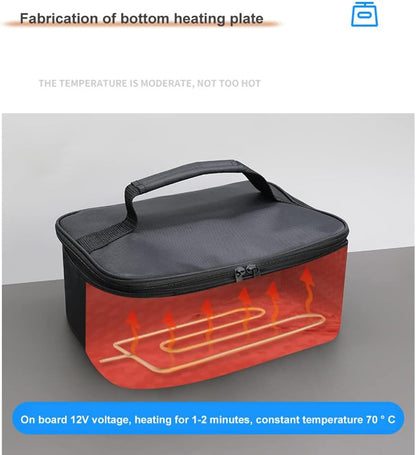 12V Car Insulated Bag, Electric Picnic Bag, Lunch Bag, Foldable Bag for Carrying Picnic Food - 29cm x 21cm x 11cm - Image 4