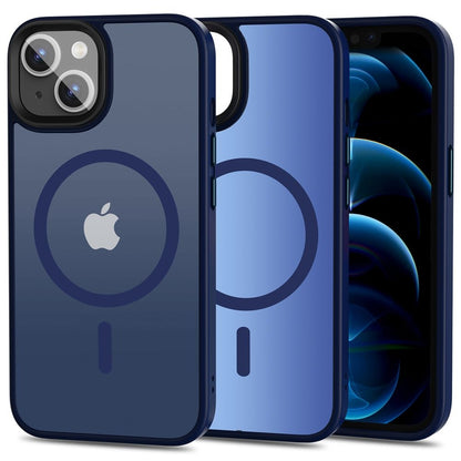 Compatible with iPhone 13 - MagSafe Case Shockproof Silicone Matte Blue