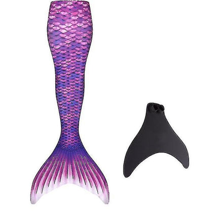 Children's Mermaid Tail for Swimming with Monofin, Purple, Adult Size XL, Compatible with Water Play - Image 2