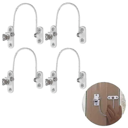 Window Locks Childproof 4 pcs Black-Compatible Window Limiters for Safety - Image 4