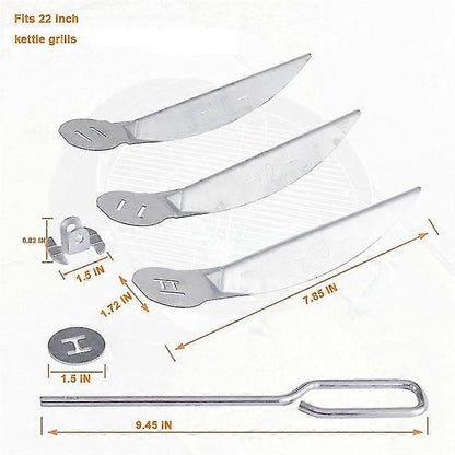 Weber 22 Inch One Touch Ash Cleaning System Silver Compatible with Master Touch Performer Original Series Grills - Image 2