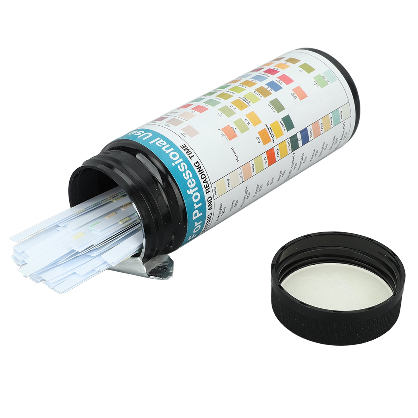 100pcs Urine Test Strips Rapid Diagnostic Urine Test Strips Portable 12-Parameter Glucose Test Strips for Home, Hospital and Laboratory Use 0.1