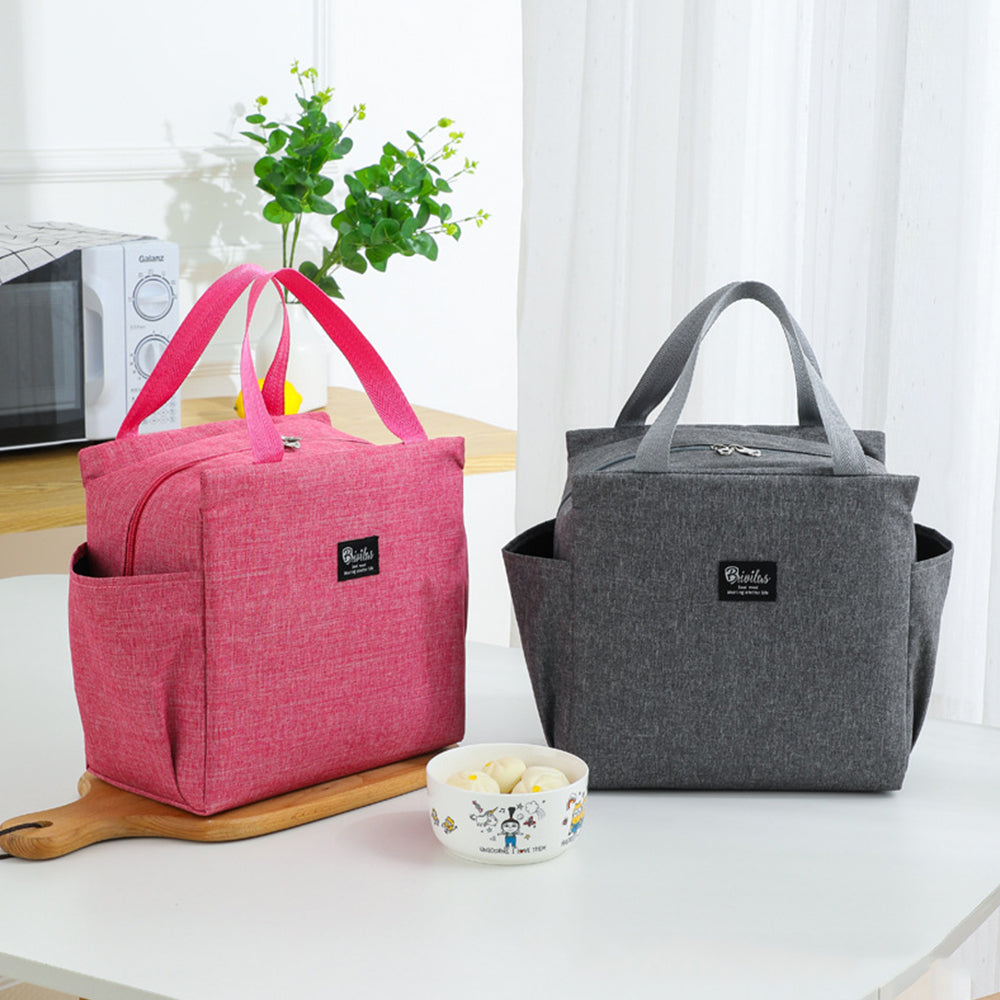Lunch Bag for Adult Children Thick Portable Black - Image 5