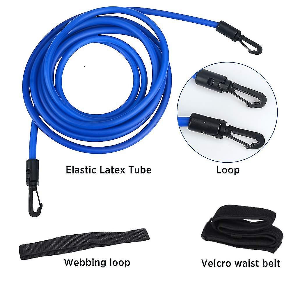Adjustable swimming belt for pool, swimming resistance belt, swimming belt for pool hanging training, bungee swimming resistance - Image 4
