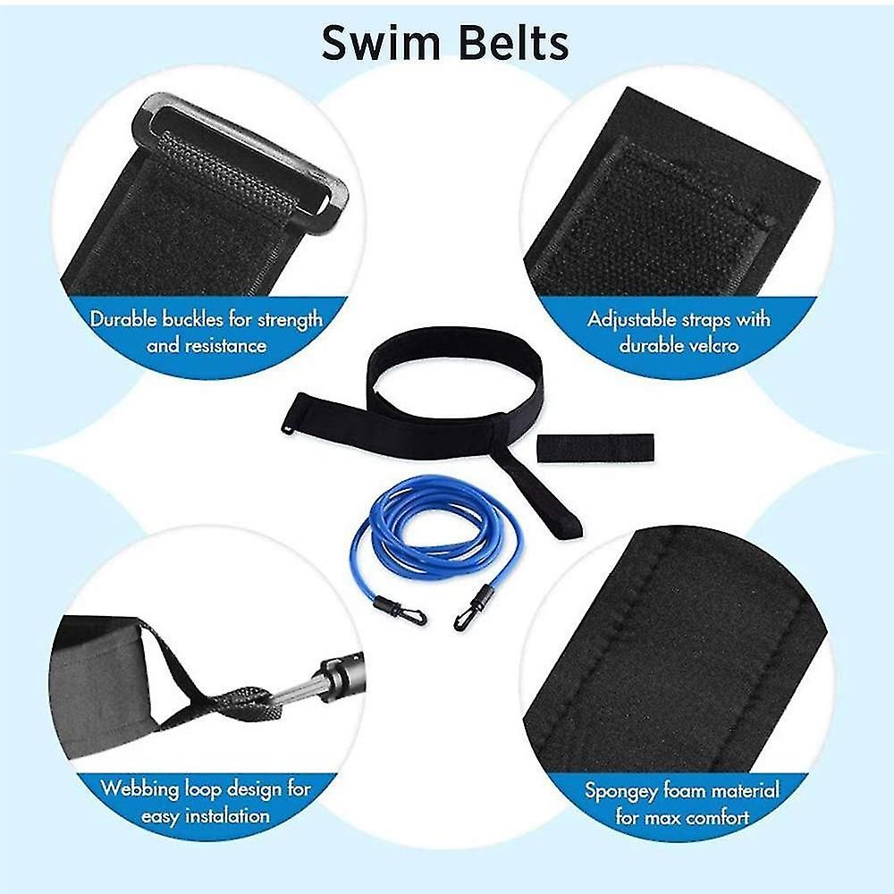 Adjustable swimming belt for pool, swimming resistance belt, swimming belt for pool hanging training, bungee swimming resistance - Image 5