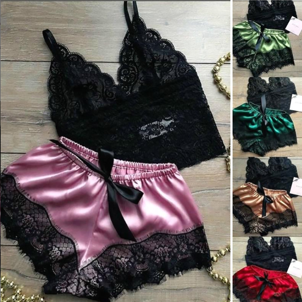 Sexy Transparent Pajamas for Women Dark Green XL, Stylish Strap Costume - Image 2