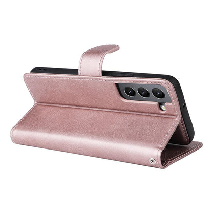 Compatible withSamsung S22 Magnetic 2-in-1 Phone Case Wallet Pink Pink Gold - Image 3