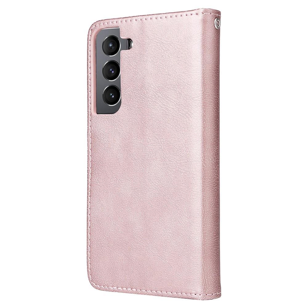 Compatible withSamsung S22 Magnetic 2-in-1 Phone Case Wallet Pink Pink Gold - Image 5