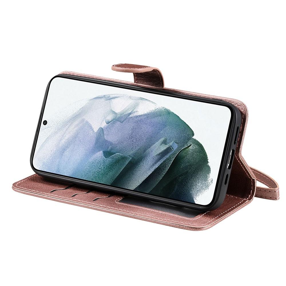 Compatible withSamsung S22 Magnetic 2-in-1 Phone Case Wallet Pink Pink Gold - Image 6