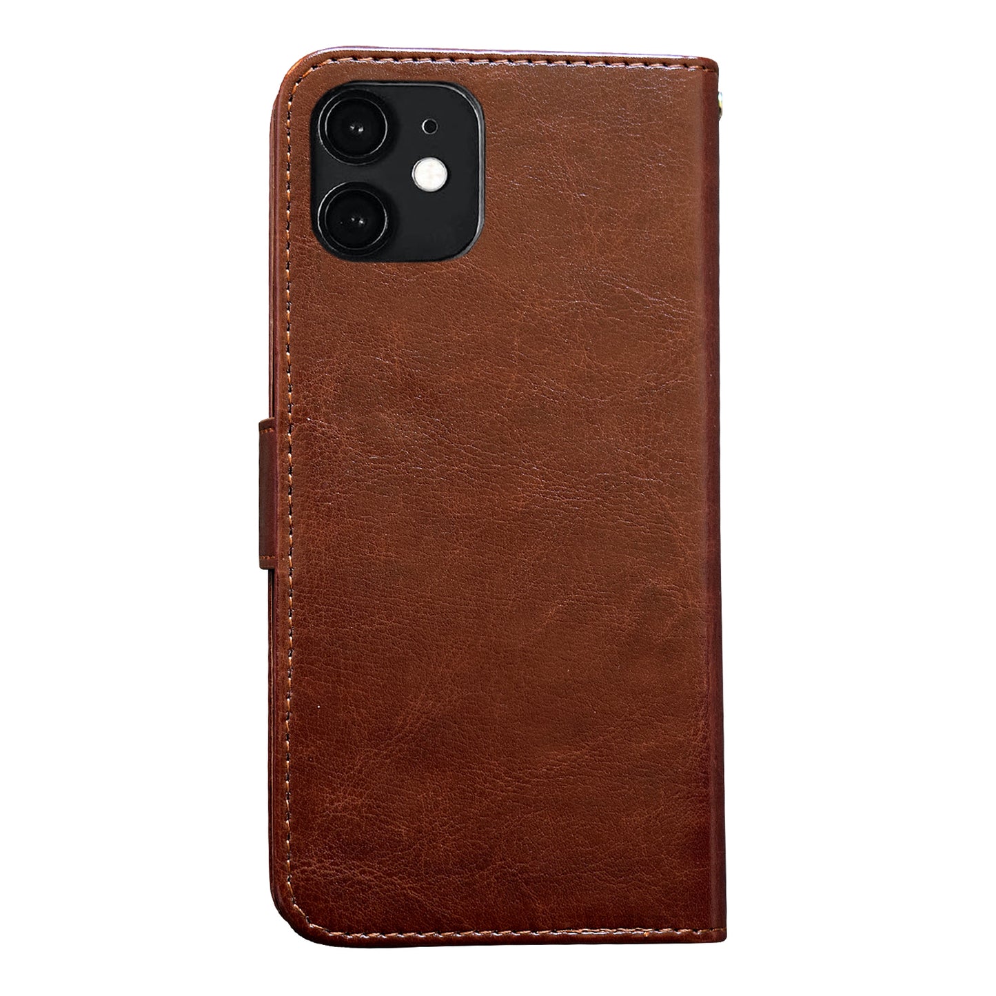 Leather Case for iPhone 12 Protection Brown - Image 4