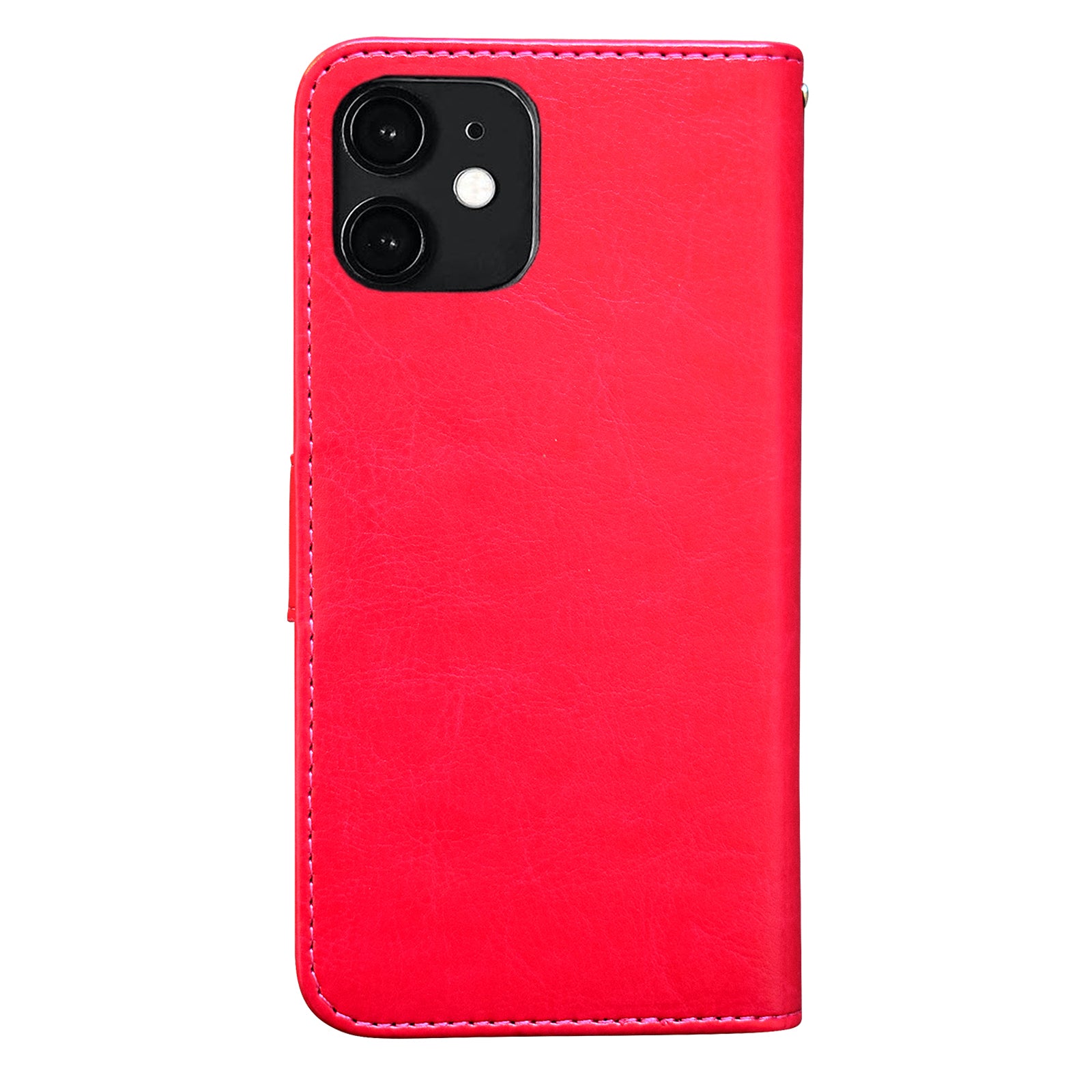 iPhone 12 Leather Case Protection Black Compatible with iPhone 12 - Image 8