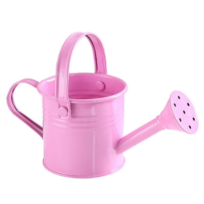 100% New, Mini Iron Watering Can, Spray Bottle, Metal Forging with Handle, Sprinkler Shower Pink - Image 5