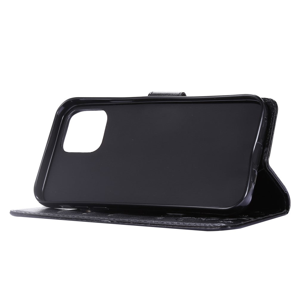 iPhone 12 / 12 Pro Floral Case Black, Compatible with iPhone - Image 3