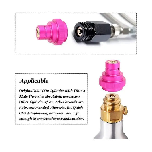CO2 Quick Adapter for Duo-quick Connect Qc, Art and Terra, Replacement for CO2 Cylinder Tr21-4 Male - Image 4