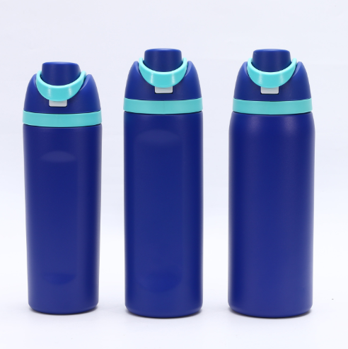 Insulated Stainless Steel Water Bottle with Straw,blue & 24 oz, BPA-Free, for Travel, Sports, Outdoors - Image 2
