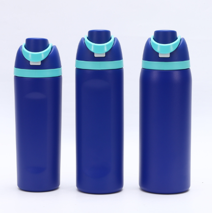 Insulated Stainless Steel Water Bottle with Straw,blue & 24 oz, BPA-Free, for Travel, Sports, Outdoors - Image 2