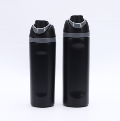 Insulated Stainless Steel Water Bottle with Straw,black & 24 oz, BPA-Free, for Travel, Sports, Outdoors - Image 2