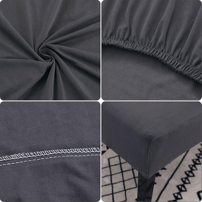Stretch Chair Covers Set of 4 or 6, Removable Washable Slipcovers for Dining Chairs, Grey Pack of 6, for Home \u0026 Hotel Decoration - Image 5