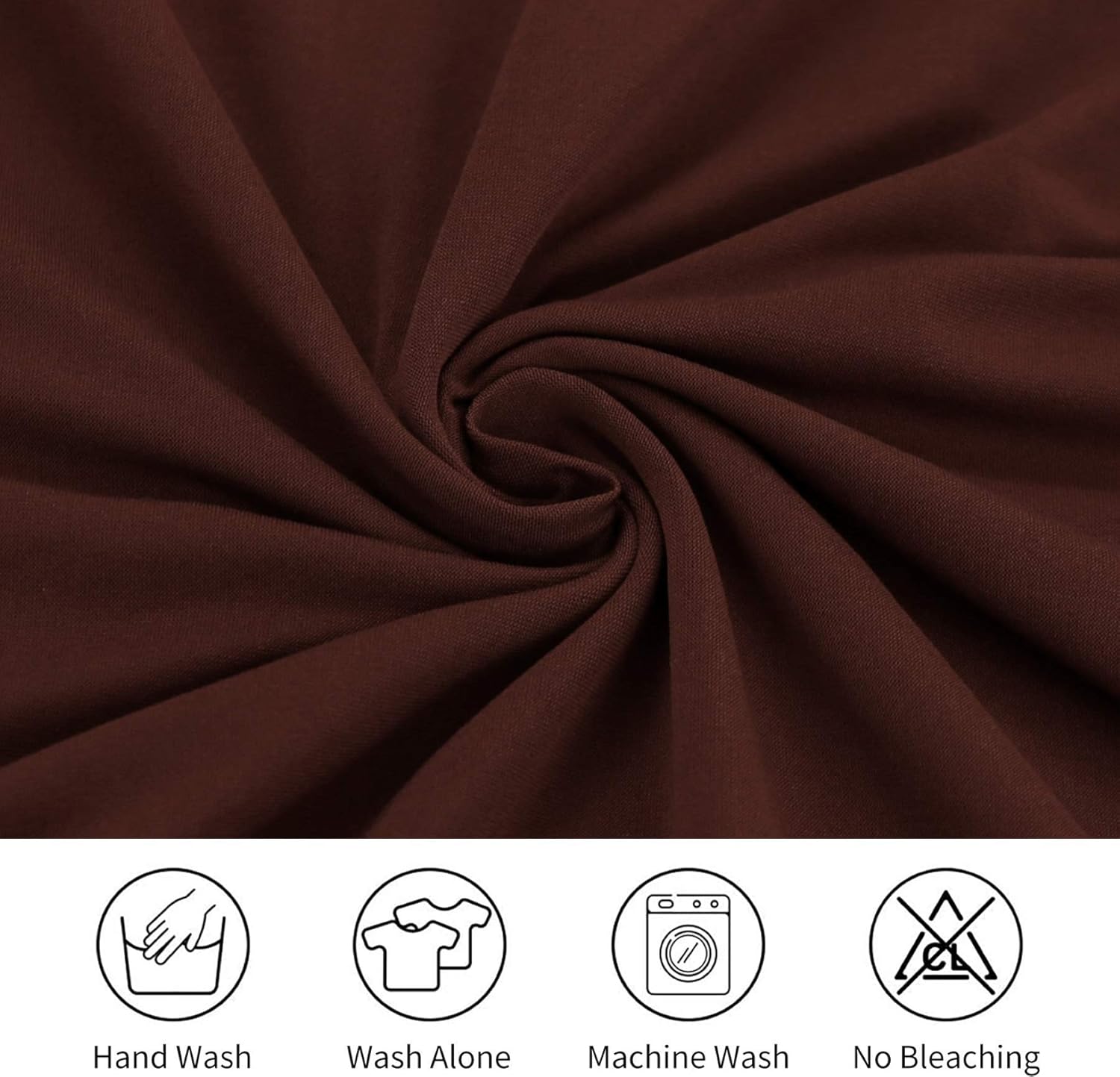 Set of 4 or 6 Chair Covers, Stretchy, Removable, Washable Chair Covers, Decorative Protectors for Hotel, Cafe -tfrf coffee 6pcs - Image 4