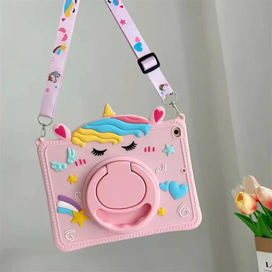 Compatible with Samsung Galaxy Tab S6 Tab A7 Lite A8 A9 Plus 11 inch Kids Unicorn Silicone Protective Case Samsung