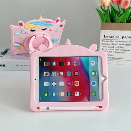 Compatible with Samsung Galaxy Tab S6 Tab A7 Lite A8 A9 Plus 11 inch Kids Unicorn Silicone Protective Case Samsung - Image 3