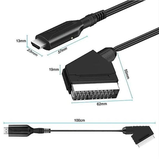 Scart to HDMI Converter All-in-One Adapter 1080P - Image 2
