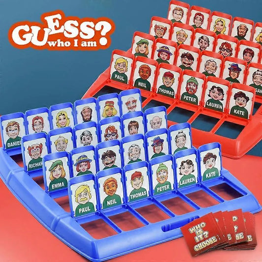 Who's There? Board Game Fun Party Family Memory Logical Thinking Antistress Interactive Guessing Classic Game Toy for Kids Character_tfrf Character - Image 2