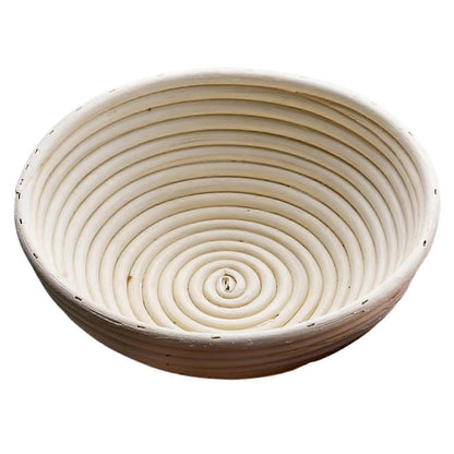 Round Handmade Rattan Bread Proofing Basket 23x8cm Compatible with Artisan Baking